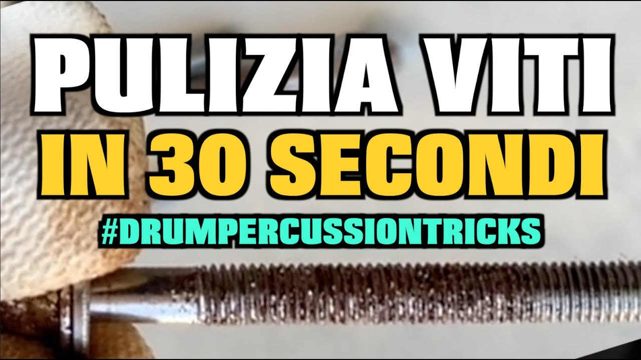 COME PULIRE UNA VITE ARRUGGINITA IN 30 SECONDI #drumpercussiontricks