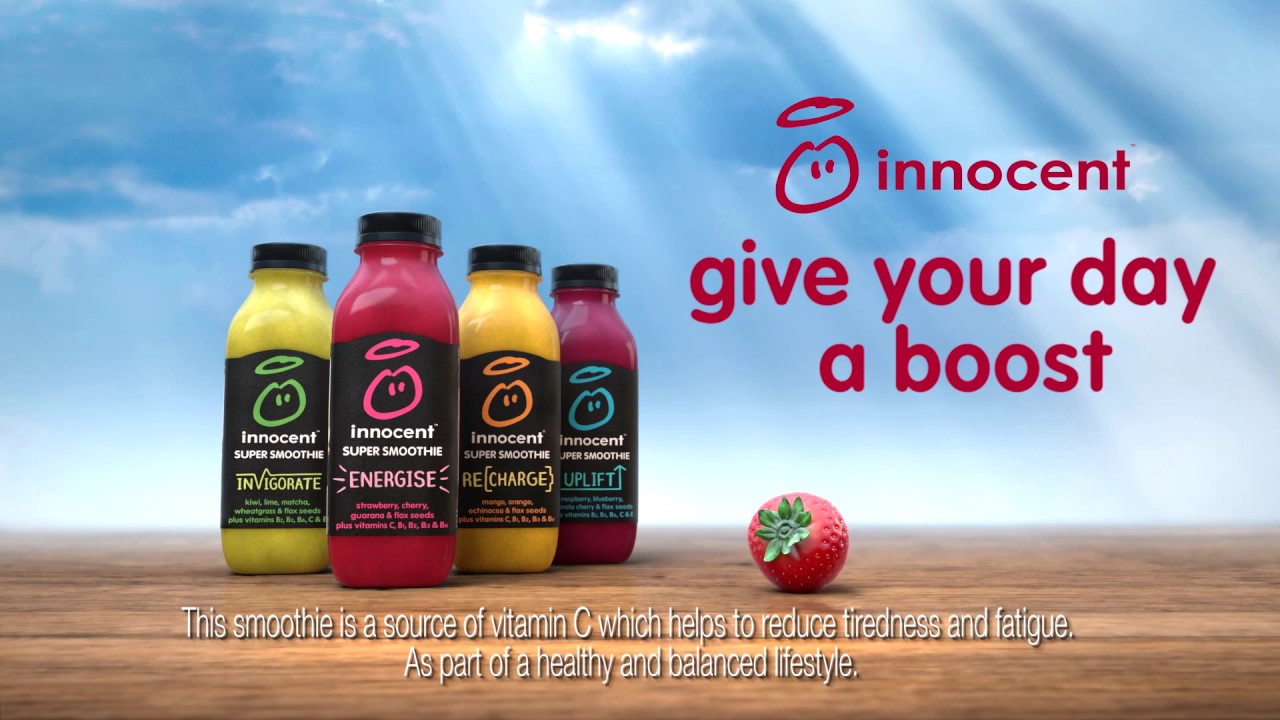 innocent super smoothies. Bursting with good stuff.