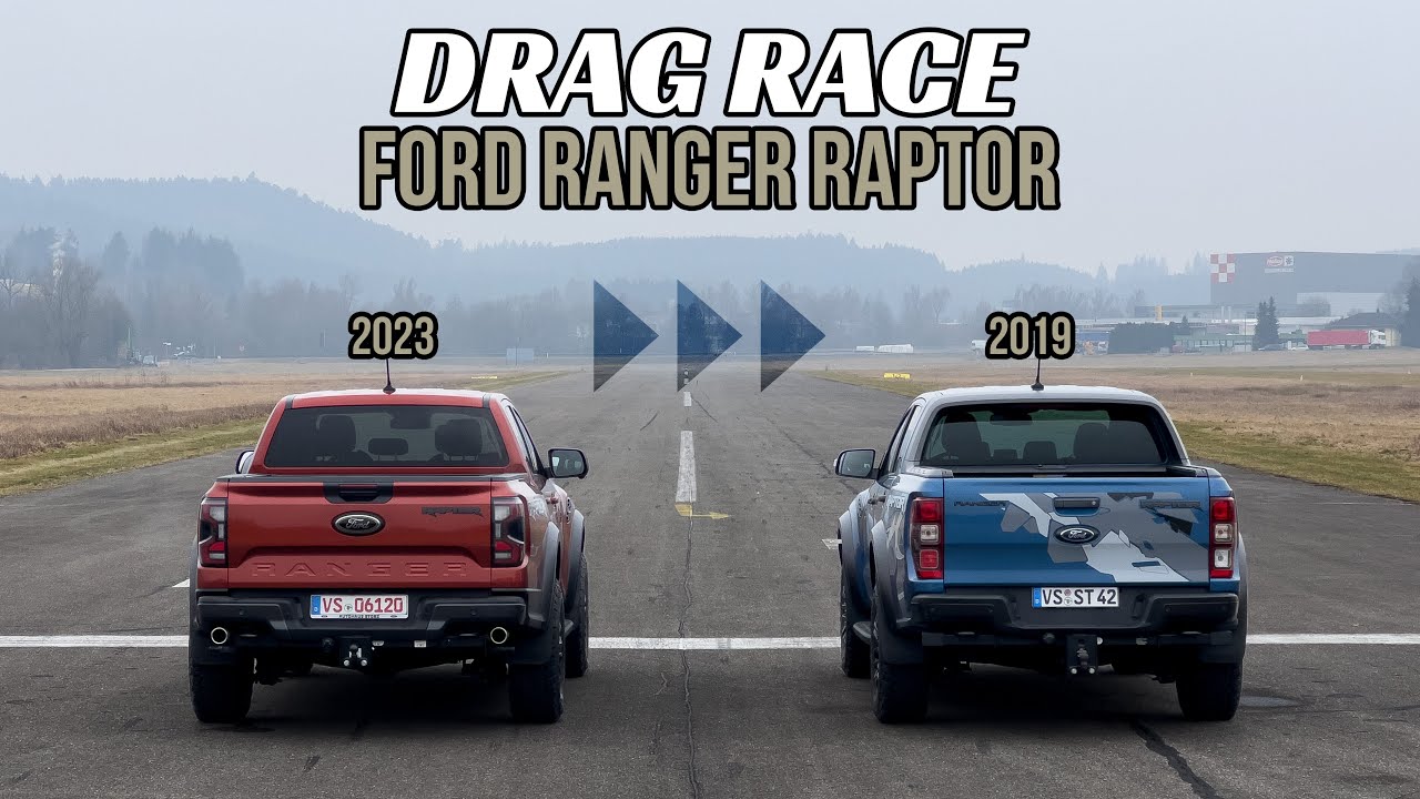 Ford Ranger Raptor DRAG RACE: NEW vs OLD