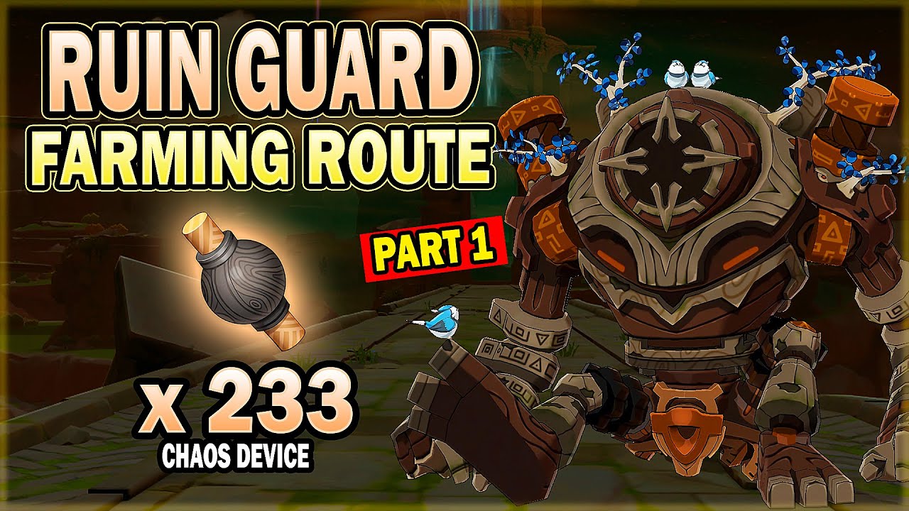 All Ruin Guards Locations - Efficient Farming Route - Mondstadt & Liyue Area - Part 1 | Genshin