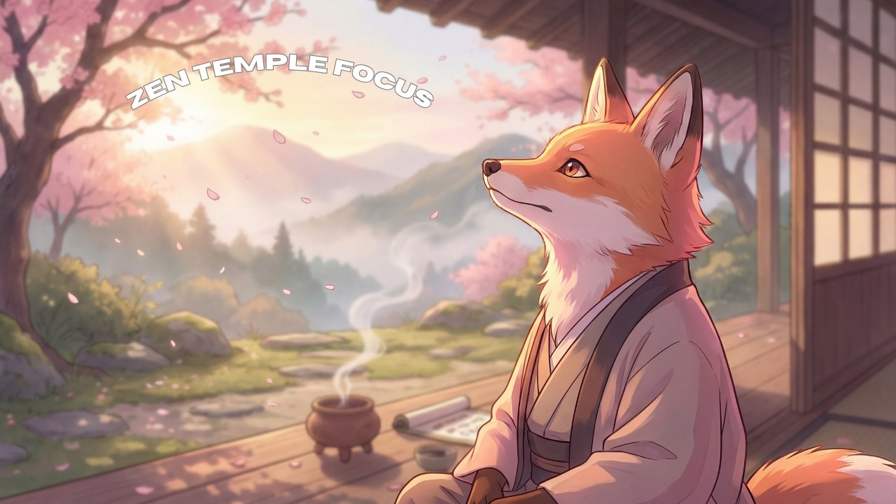 The Zen Temple at Dawn 🏯 Japanese Lofi for Studying & Deep Focus