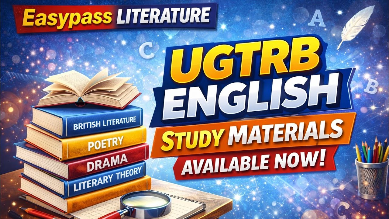 UGTRB ENGLISH STUDY MATERIALS AVAILABLE NOW 👍🙏