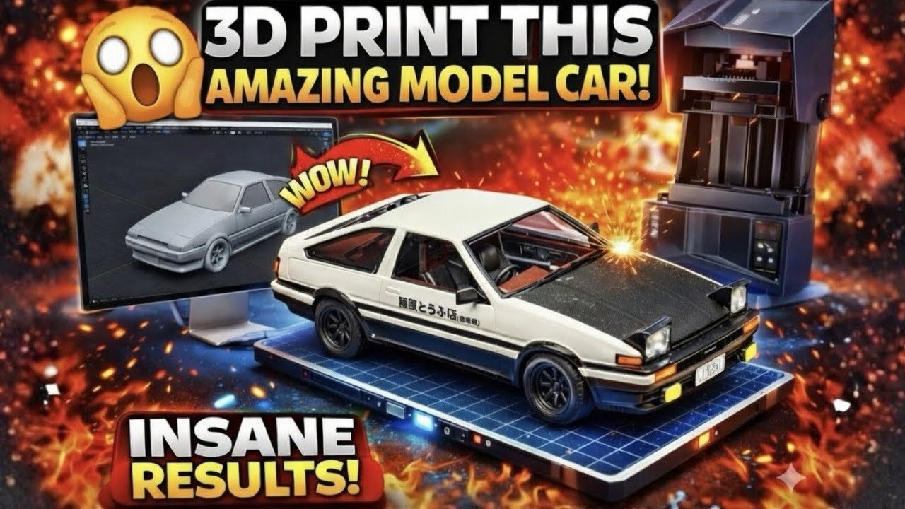 I 3D Printed the Legendary AE86… and It’s INSANE!
