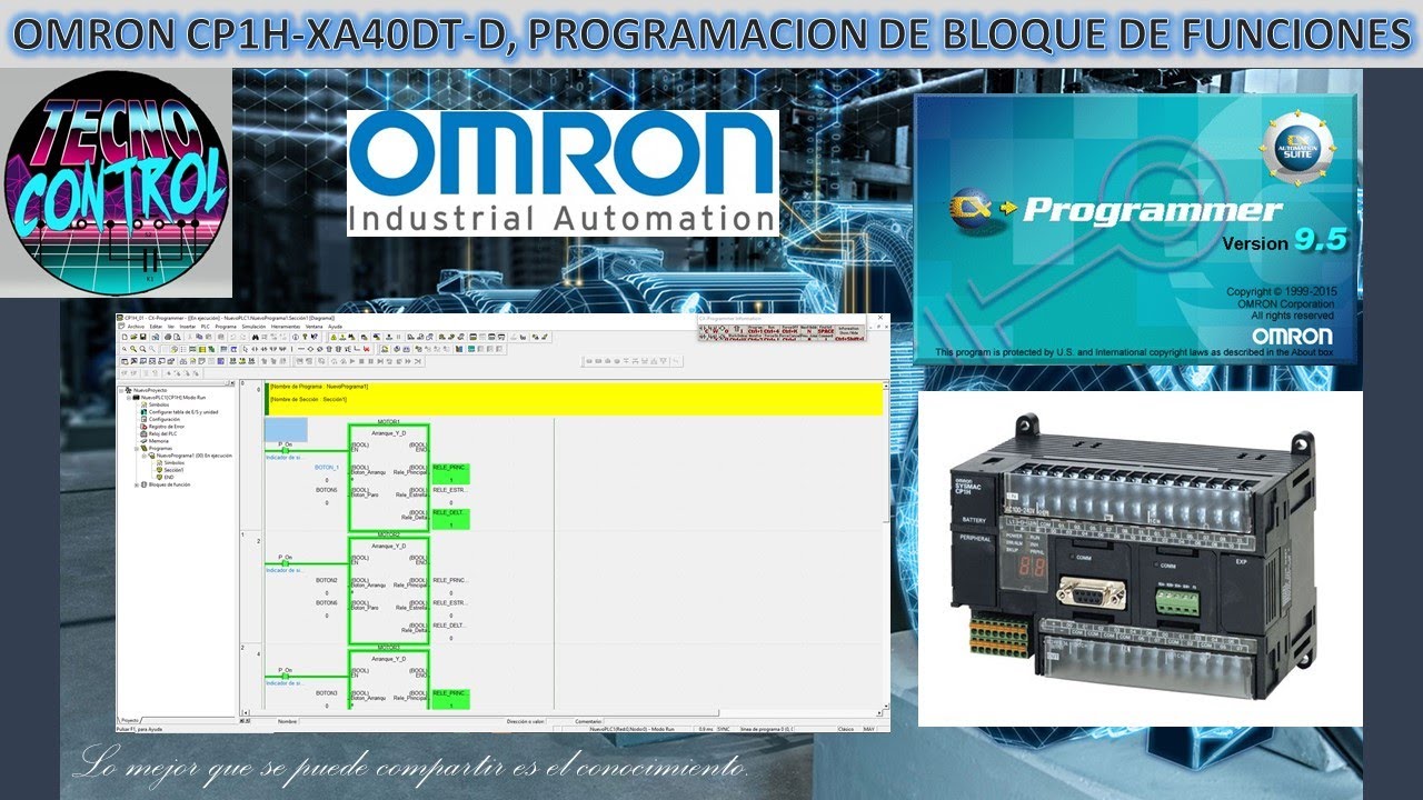OMRON CP1H-XA40DT-D, PROGRAMACION DE BLOQUE DE FUNCIONES