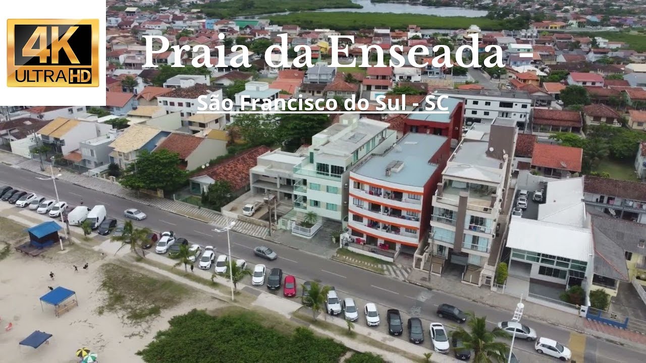 Praia da Enseada Sc - São Francisco do Sul - Verão 2023 4K - Dji Mini 2