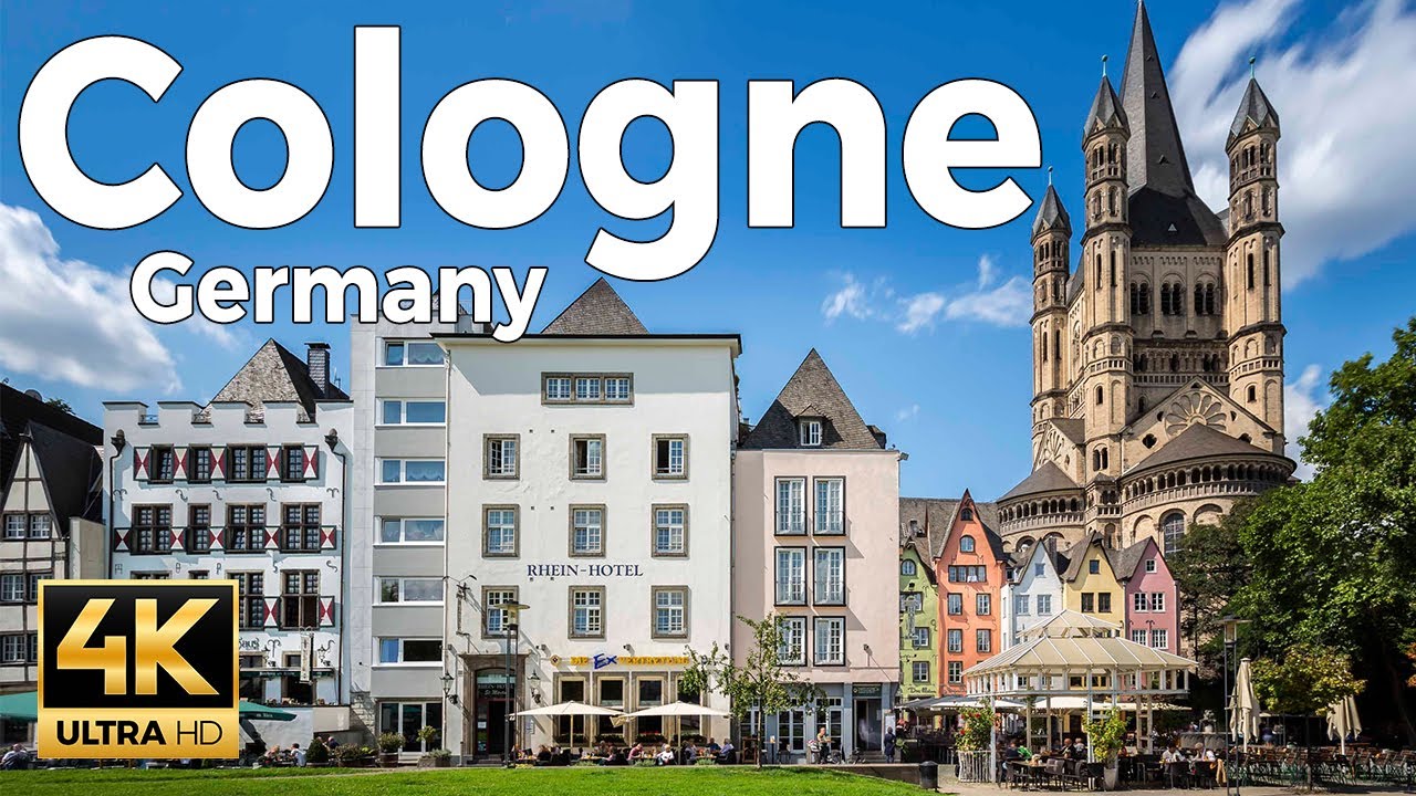 Cologne (Köln) 2022, Germany Walking Tour (4k Ultra HD 60 fps) - With Captions