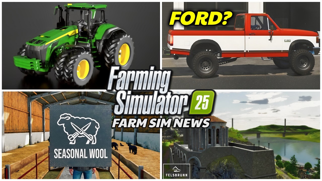 Wiadomości Farm Sim &ndash; 8R High Horsepower, F150, Seasonal Wool i wiele więcej! | Wiadomości FS25