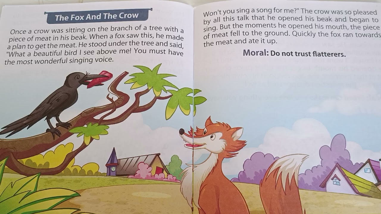 The Fox And The Crow - Reading English Stories For Kids 