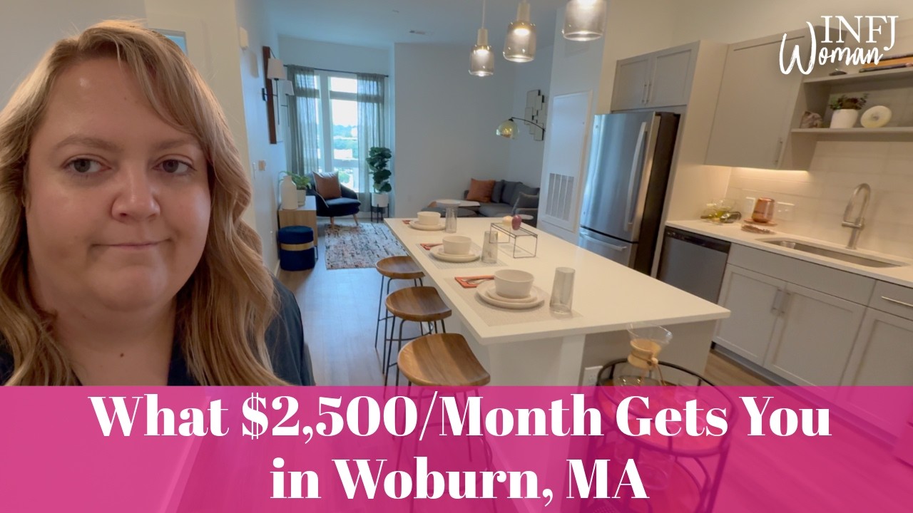 What $2,500/Month Gets You in Woburn, MA | Boston Suburb Apartment Tour | INFJ Vlog