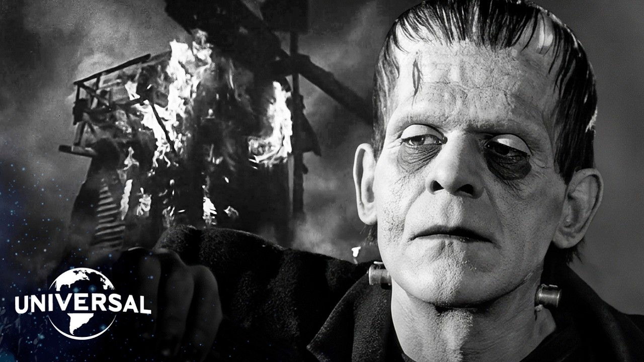 Frankenstein (1931) | Monster Vs. The Burning Windmill