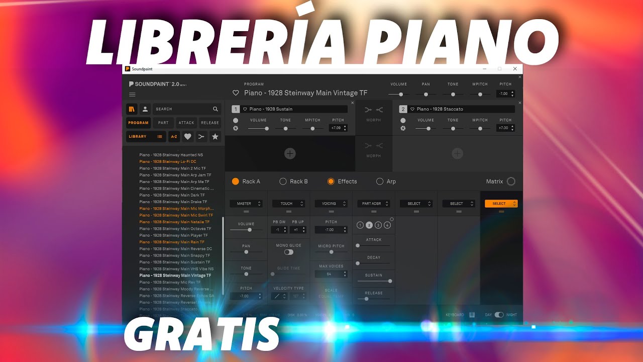La mejor libreria de PIANO TOTALMENTE GRATIS | Piano 1928 de Soundpaint 🎹🔥