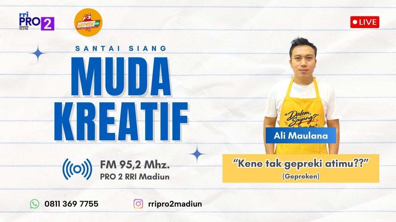 KENE TAK GEPREKI ATIMU?? || PROGRAM MUDA KREATIF PRO 2 RRI MADIUN