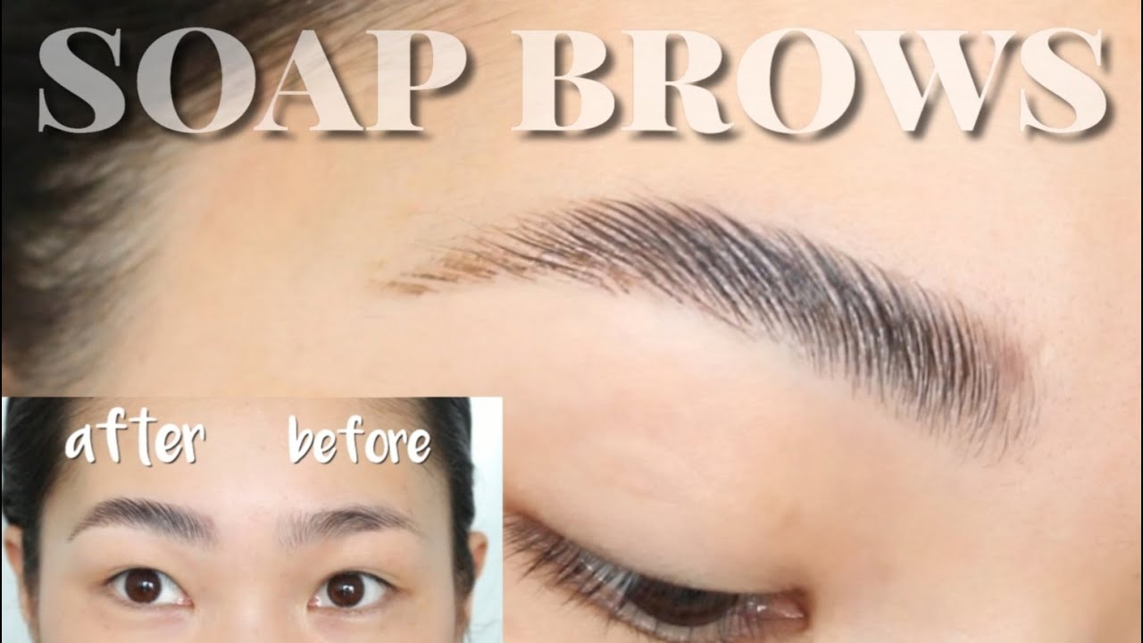 【ソープブロウ】今海外でみんなやってるトレンドの眉毛はこうやって立ち上げてます！！｜How To Make Soap Brows For Stubborn Asian Eyebrows !