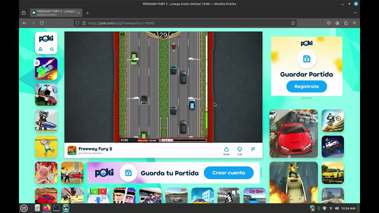 Freeway Fury 2 / Poki Games / PC Gameplay