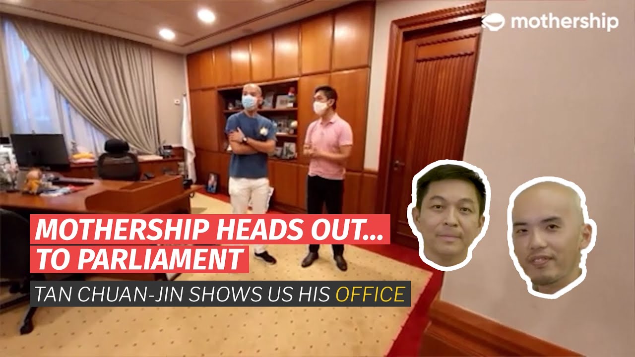 Tan Chuan-Jin giving a tour of his office in Parliament | Mothership Heads Out...