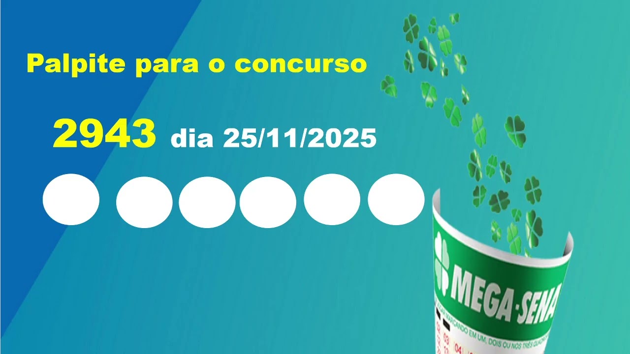 Mega Sena 2943 Palpites de N&uacute;meros Quentes para o Pr&oacute;ximo Sorteio da Mega Sena 2943