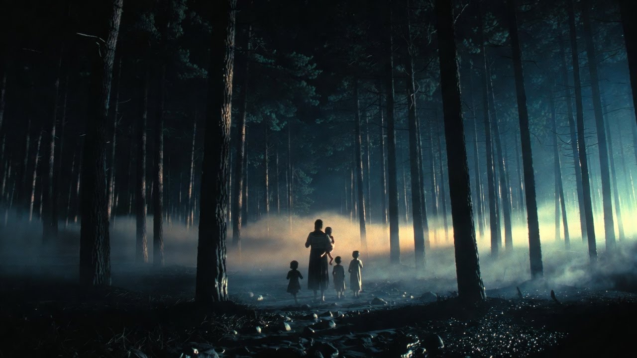 Perdida en el bosque con sus cuatro hijos... la viuda gritó pidiendo ayuda, y el cielo la escuchó