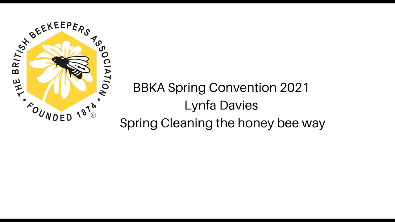 BBKA Spring Convention 2021 Lynfa Davies Spring Cleaning the honey bee way