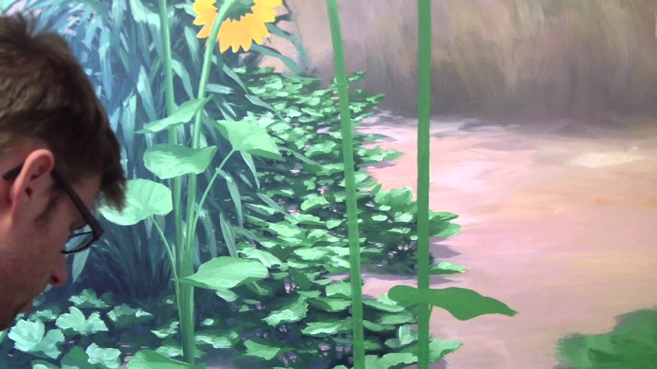 How to paint Foliage - Mural Joe