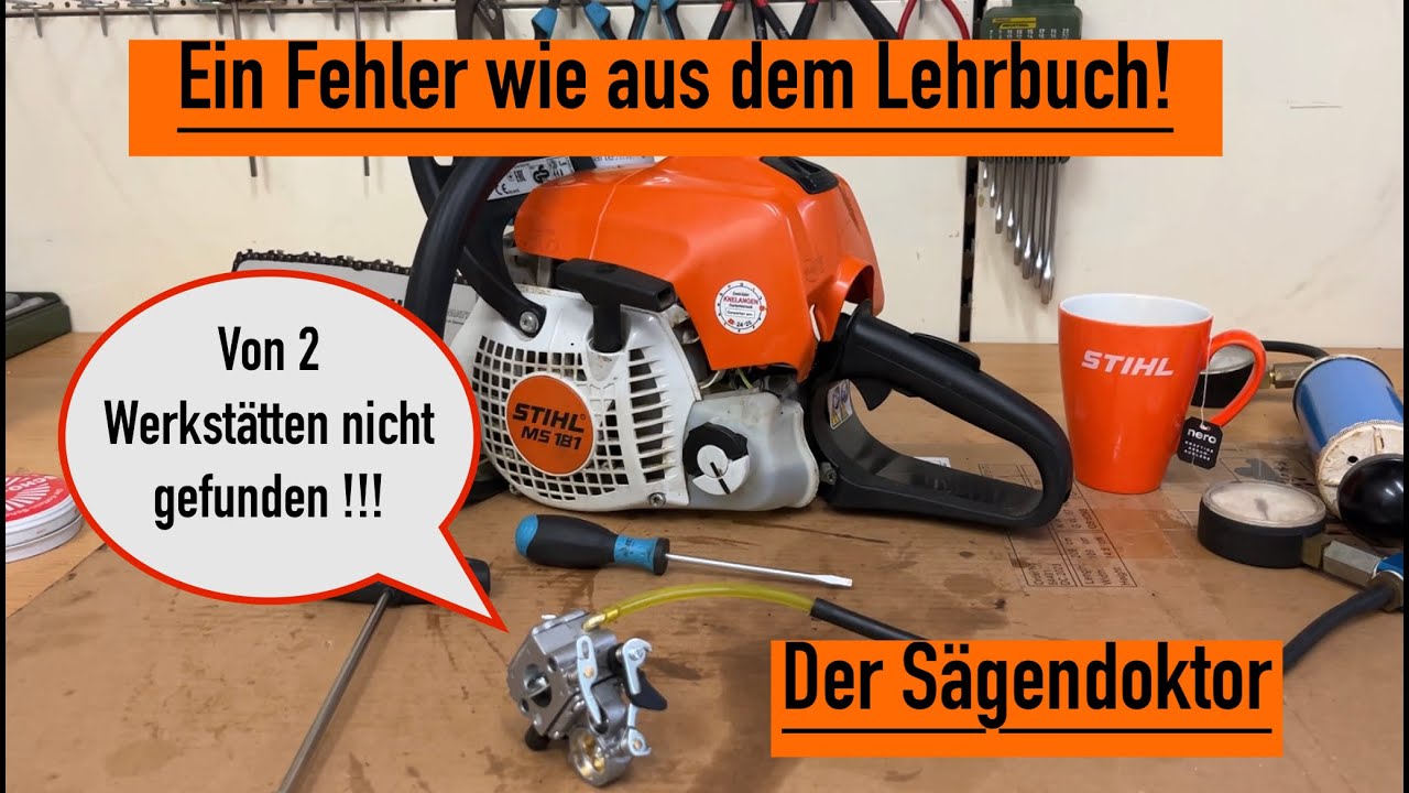 🧐 STIHL Vergaser MS181 seltener Fehler ! #stihl #kettens&auml;ge #motors&auml;ge #husqvarna #s&auml;gendoktor