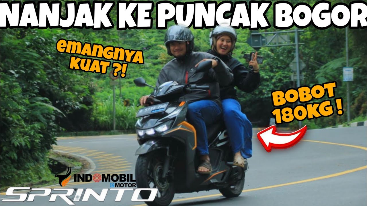 UJI TANJAKAN MOTOR LISTRIK INDOMOBIL E MOTOR SPRINTO BONCENGAN BOBOT 180KG‼️EMANG-NYA KUAT⁉️