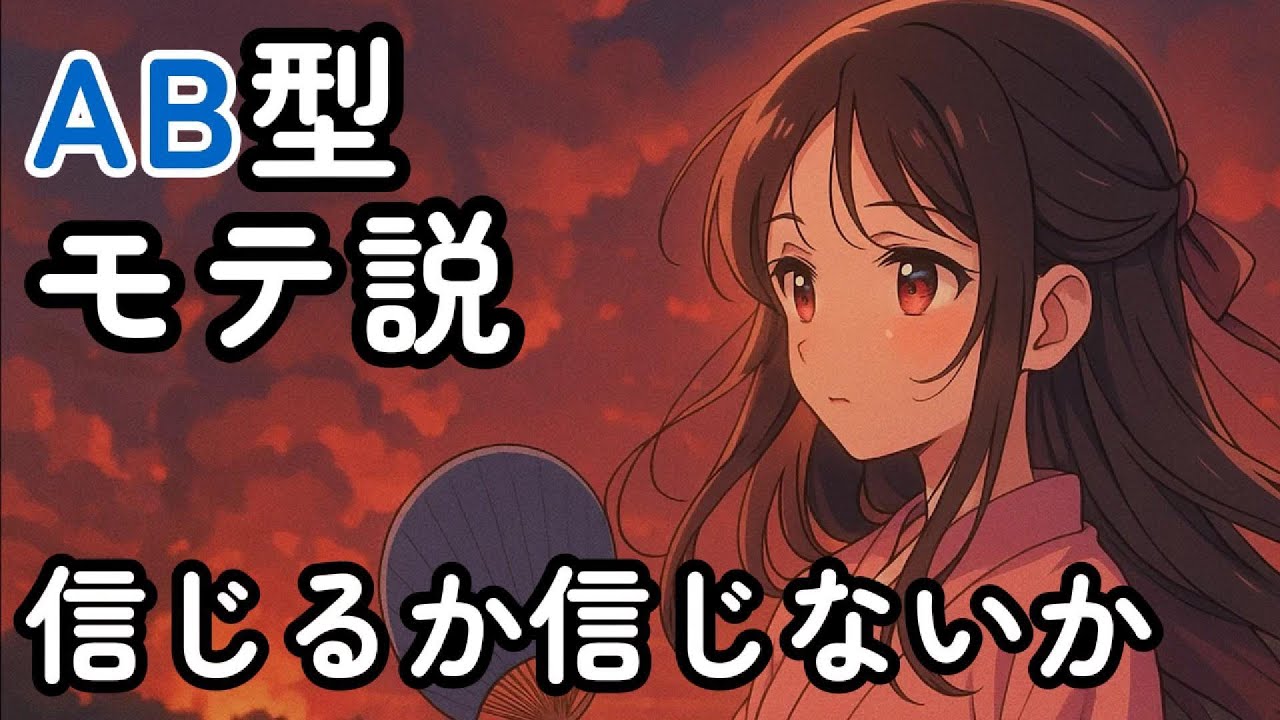 AB型モテ説 “信じるか信じないかはあなた次第” 恋のスナイパー？ミステリアスで刺さるAB型の魅力とは！#ab型 #AB型あるある #恋愛