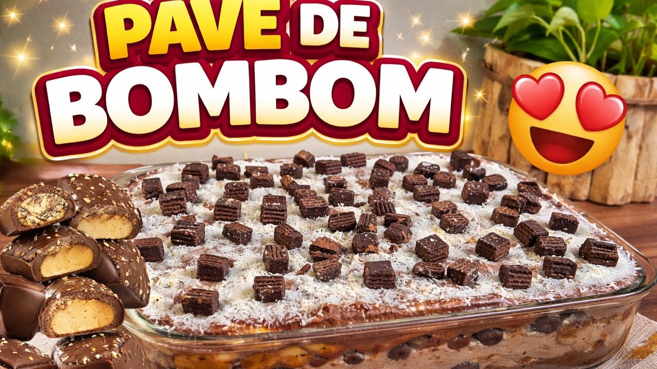 PAVÊ DE BOMBOM SUPER CREMOSO SOBREMESA FÁCIL E  IRRESISTIVEL 