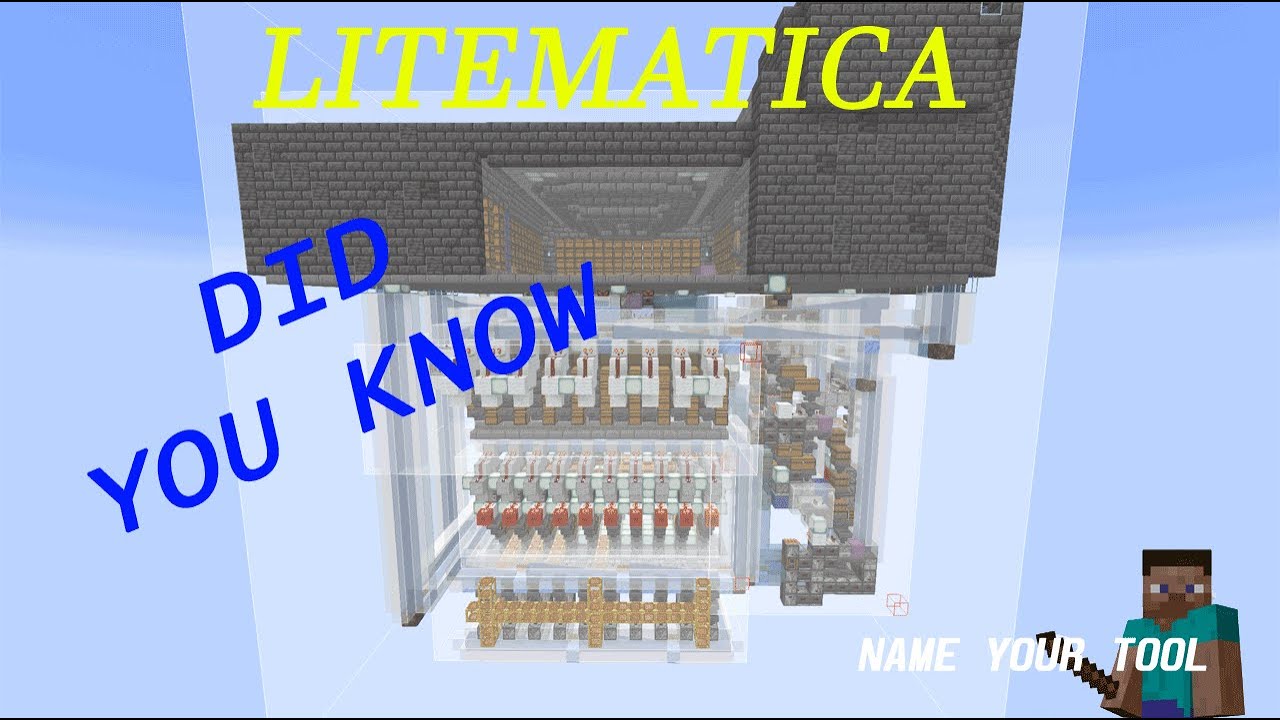 Minecraft LiteMatica (Did You Know) you can change your Tool?