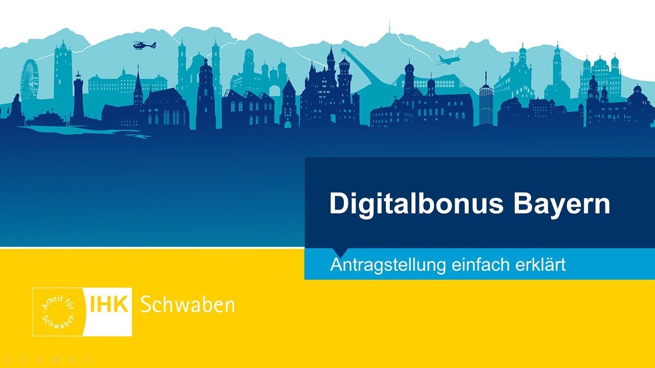 Digitalbonus Bayern: So stellen Sie den Antrag