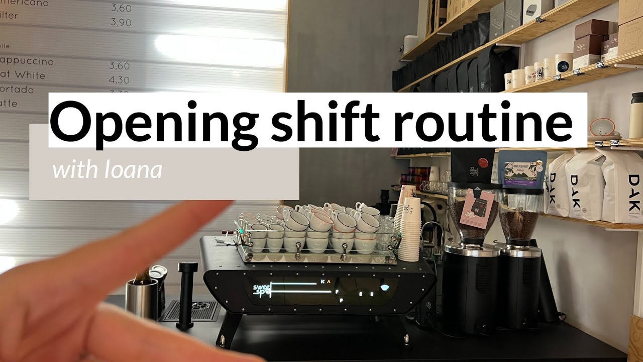Opening shift routine | Munich cafe opening with Ioana