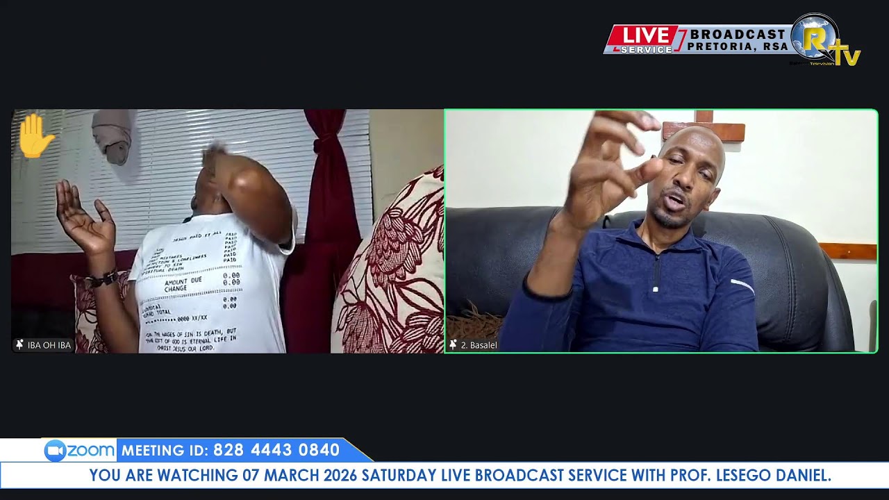 07  MARCH 2026 SATURDAY LIVE BROADCAST SERVICE WITH PROF. LESEGO DANIEL PART 2