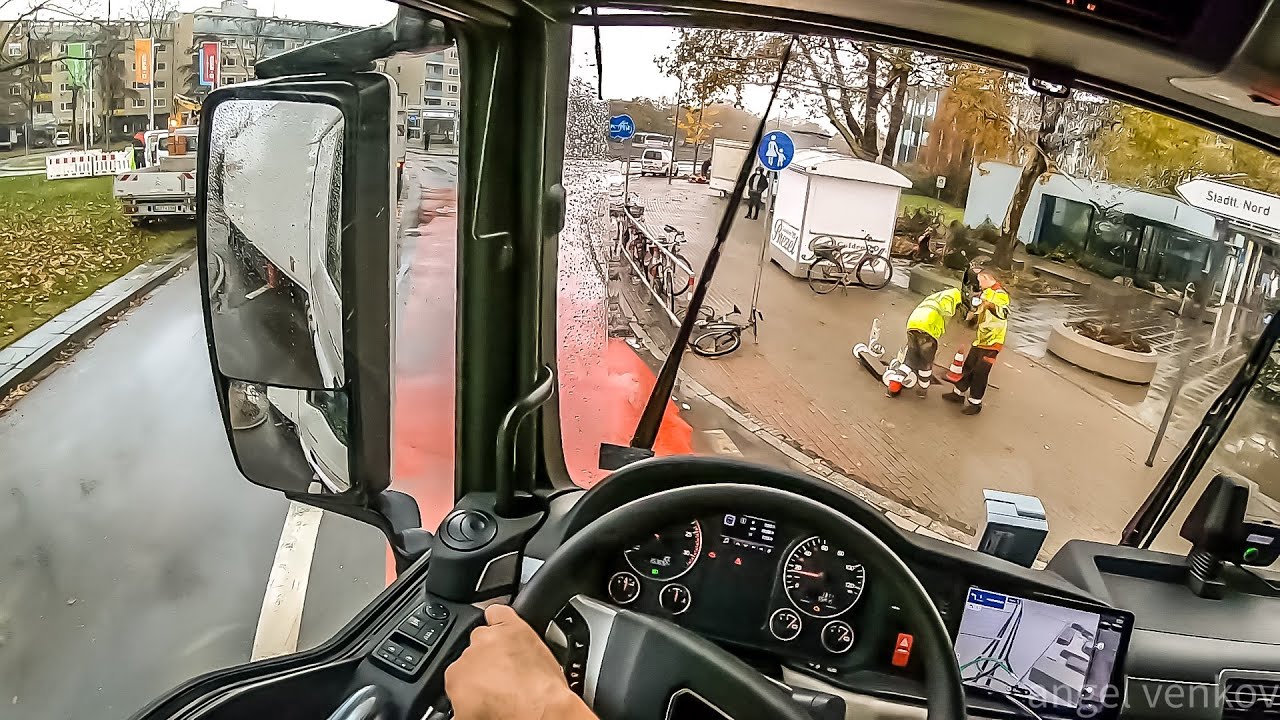 POV truck Driving MAN TGX 470 Mannheim  Germany  🇩🇪
