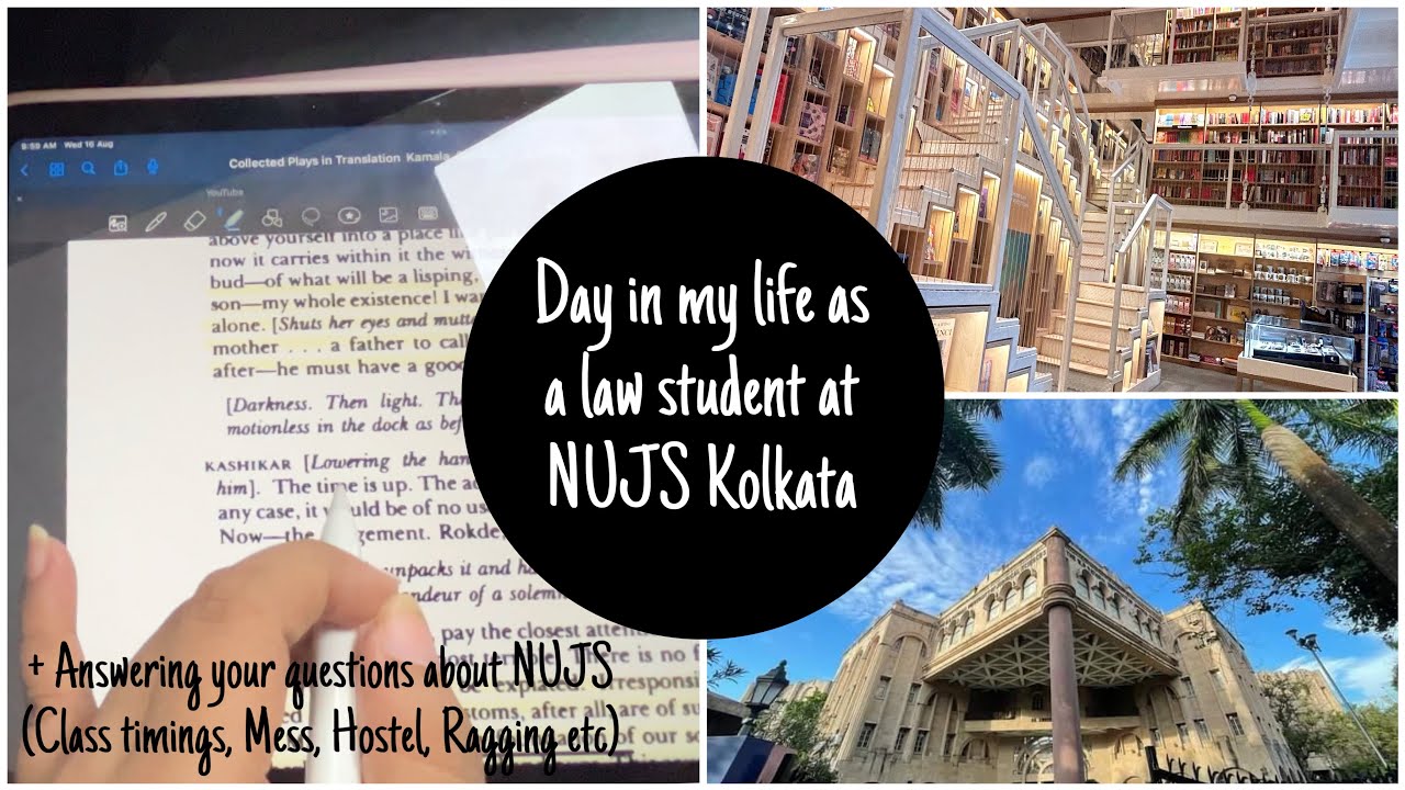 Day in my life as a law student at NUJS Kolkata | Answering your questions about NLU 