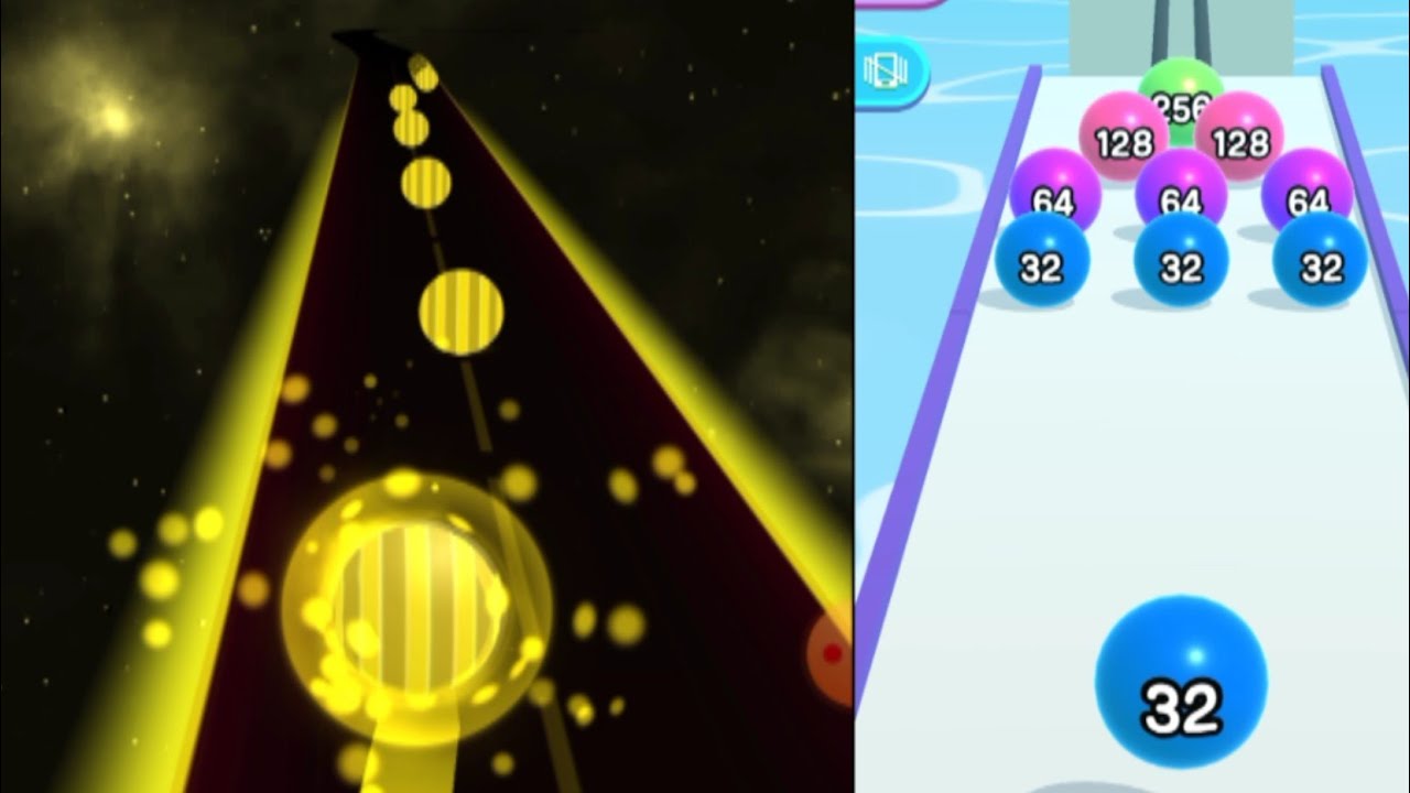 Dancing Road: Color Ball Run VS Ball Run 2048 &ndash; Ultimate Ball Game Showdown!