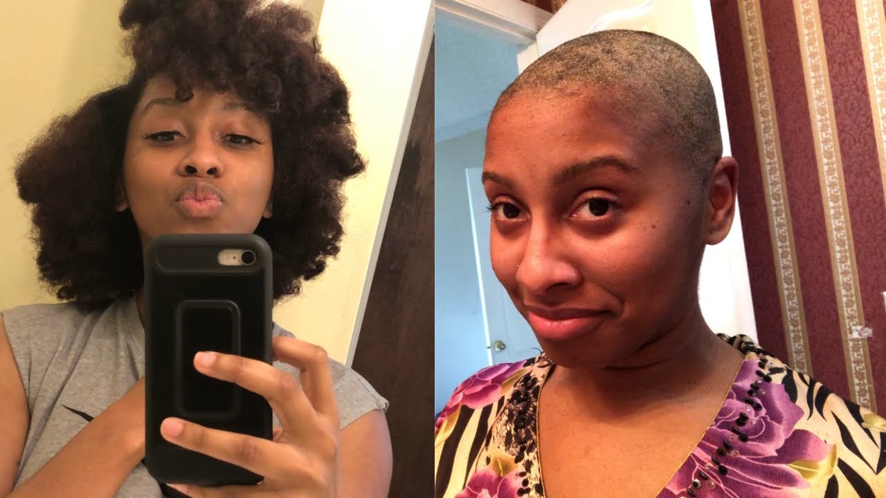 I cut ALL my hair off.. I'm going BALD😂