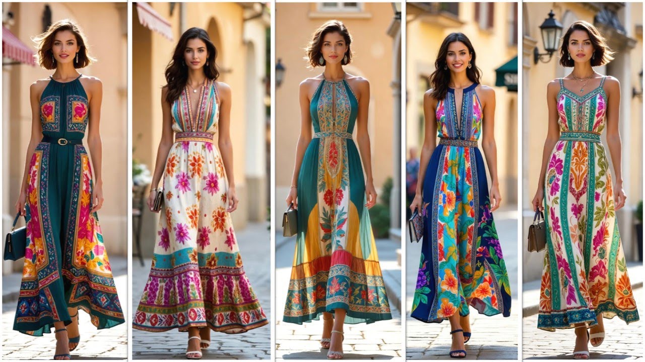 MODA CASUAL EUROPEA ELEGANCIA NATURAL PARA EL DÍA A DÍA #fashiontrends #vestidoslargos #fashion