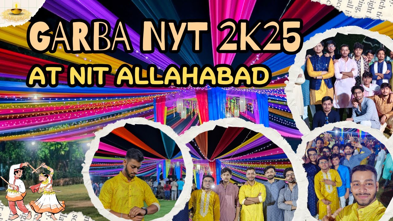 Rangtaadi 2k25 at NIT Allahabad 📍| NIT Allahabad College Life | MNNIT Allahabad Garba night