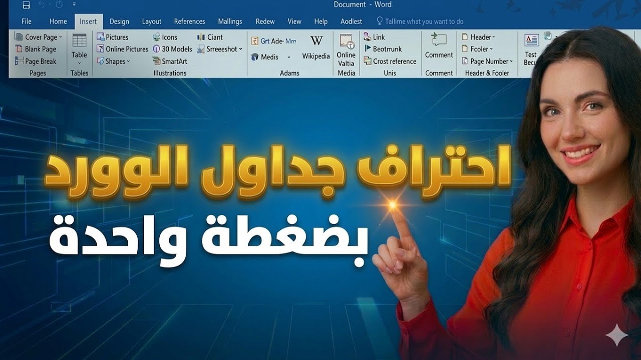 سر احتراف جداول Word بضغطة واحدة فقط!
