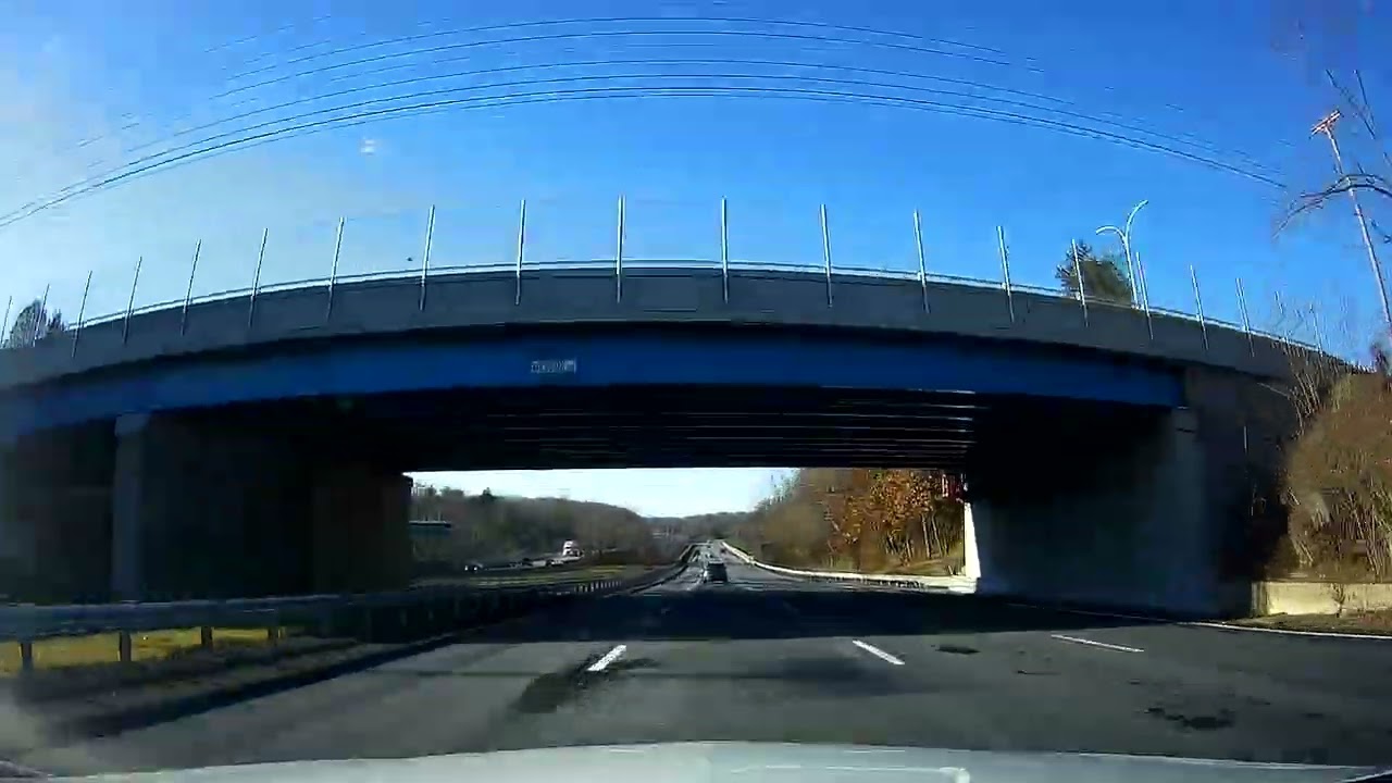 Driving along I 295 South and Route 146 South through Massachusetts and Rhode Island