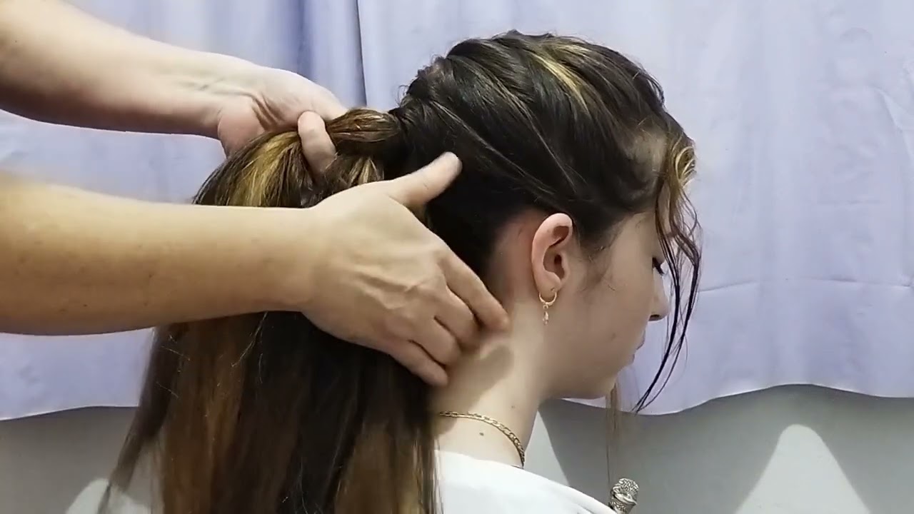 Asmr Aplicado # Trança embutida, sons de escova , chapinha.