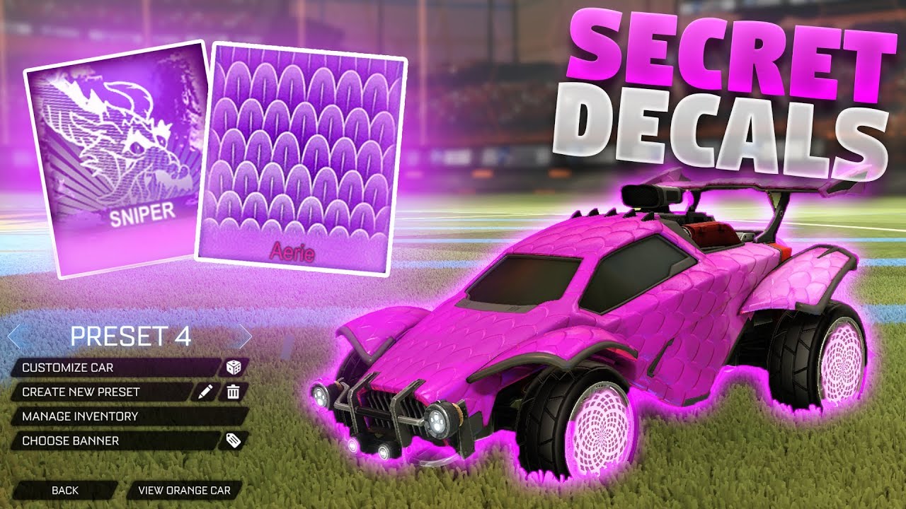 How To Get These Secret Mystery Decals In Rocket League (NEW MYSTERY DECALS!)