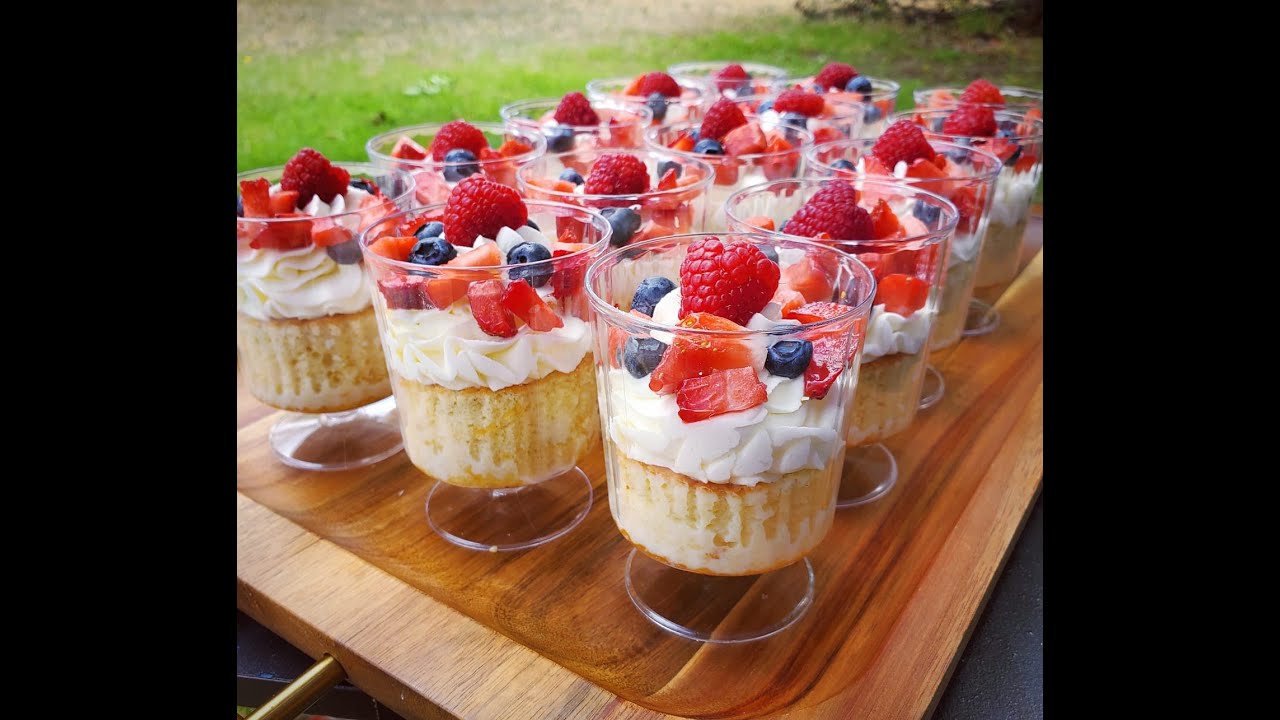 Tres Leches and Berries Dessert Cups