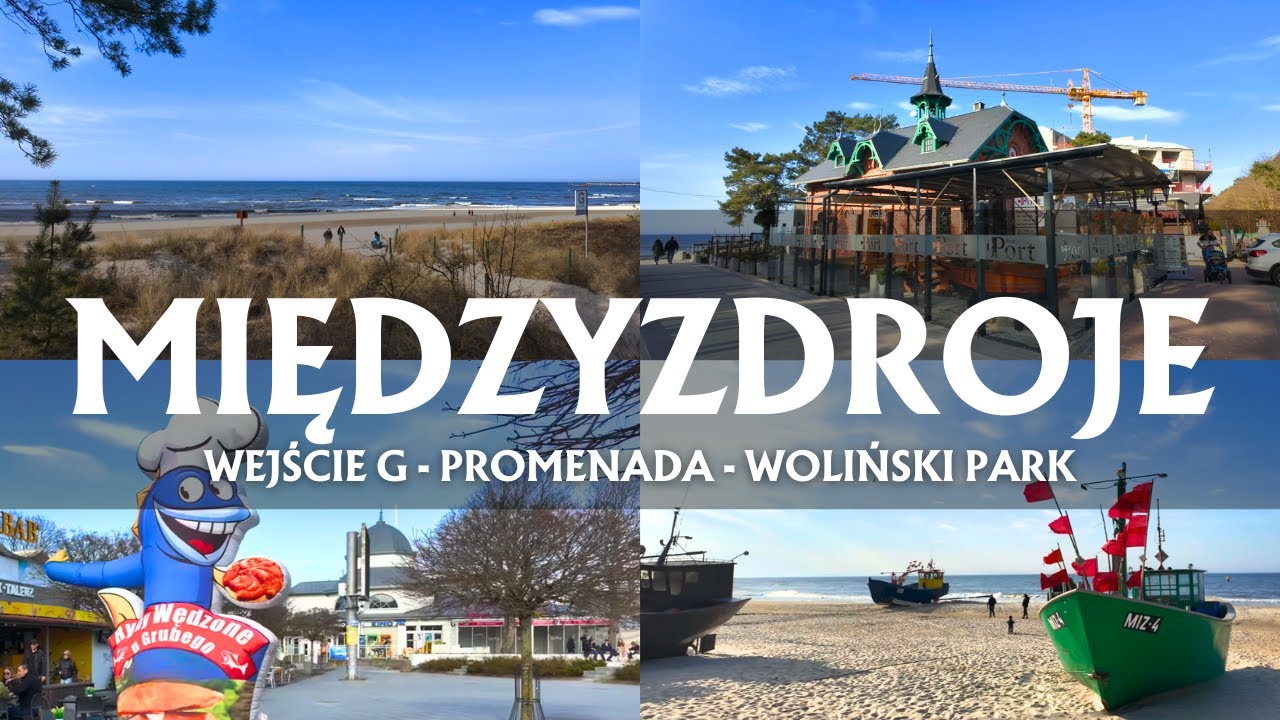 Międzyzdroje, wiosna 2025 | 4K HDR | Wejście G - Promenada - Wejście do Wolińskiego Parku Narodowego