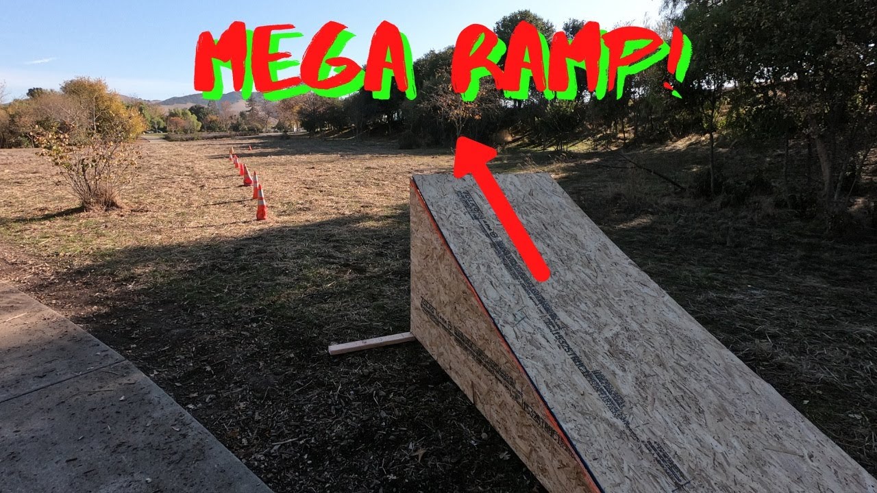 The Bay Area RC Basher Build A Mega RC Car Ramp for the Long Jump Competition! *Sweet Jump*