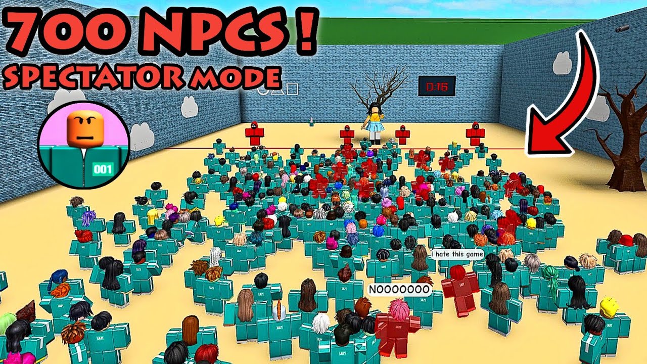 Squid Game but with NPCs - 700 NPCs (All Season 2 Games) - Roblox
