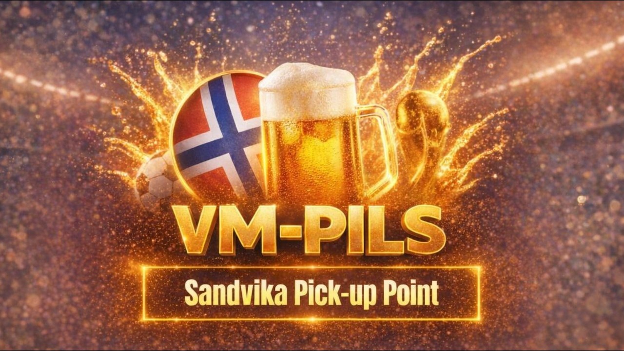 VM-Pils og pick-up point hos BBQ Shop i Sandvika