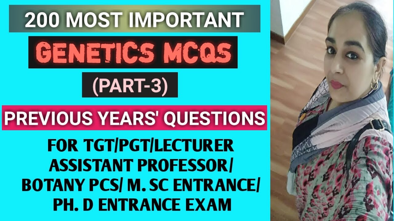 #BotanyMCQ // GENETICS MCQ FOR ALL COMPETITIVE EXAMS (PART-3)