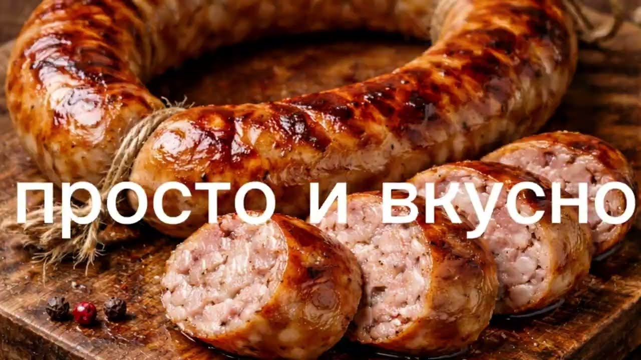 Домашняя колбаса в натуральной оболочке. Просто и вкусно.