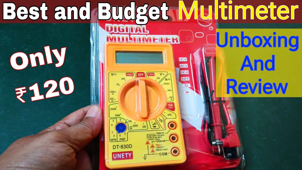 Unity Digital Multimeter | Best budget digital multimeter || DT-830D Digital multimeter how to use