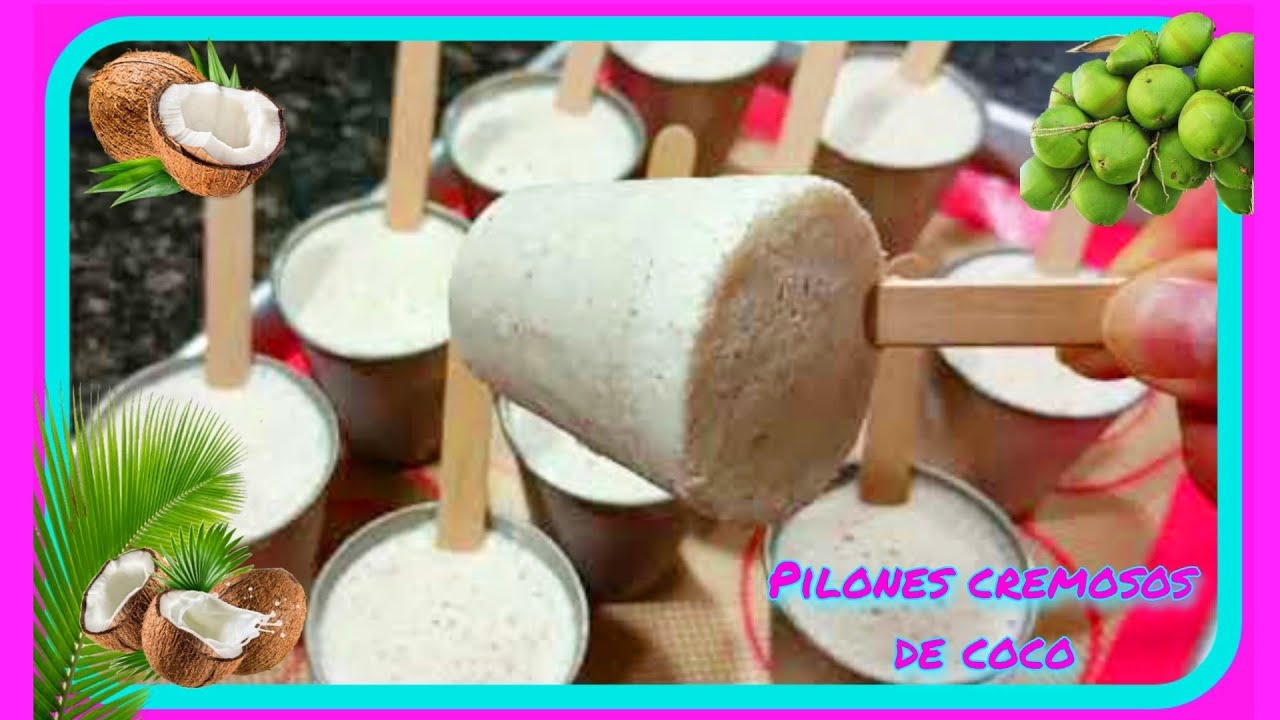 Como preparar Pilones de Coco Cremositos y deliciosos